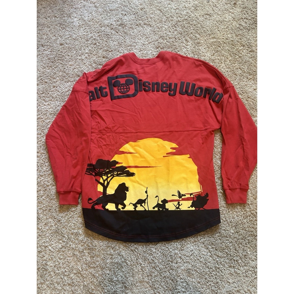 Disney Parks The Lion King Spirit Jersey Adult Small Red DisneyLand Simba